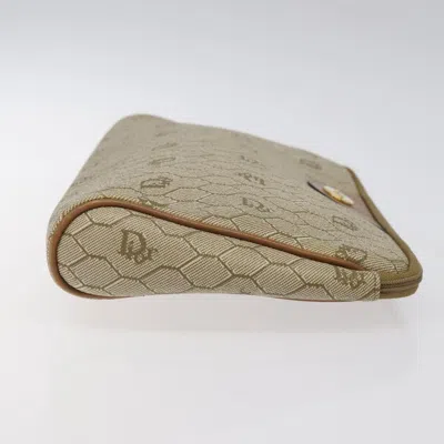 Pre-owned Dior Honeycomb Beige Leather Clutch Bag ()