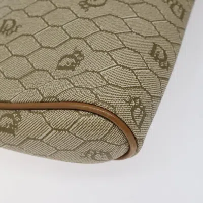Pre-owned Dior Honeycomb Beige Leather Clutch Bag ()