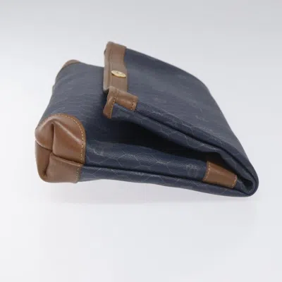 Pre-owned Dior Honeycomb Navy Canvas Clutch Bag ()