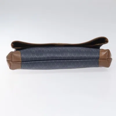 Pre-owned Dior Honeycomb Navy Canvas Clutch Bag ()