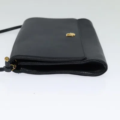 Pre-owned Dior Navy Leather Shoulder Bag ()