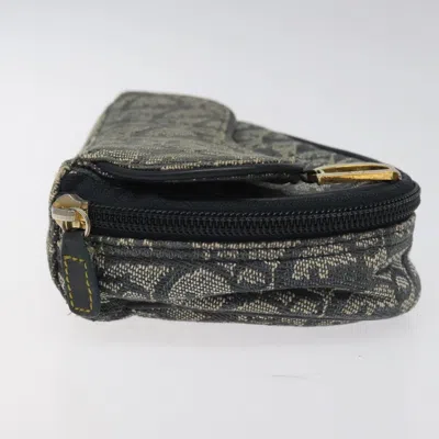 Pre-owned Dior Saddle Navy Canvas Clutch Bag ()