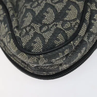 Pre-owned Dior Saddle Navy Canvas Clutch Bag ()