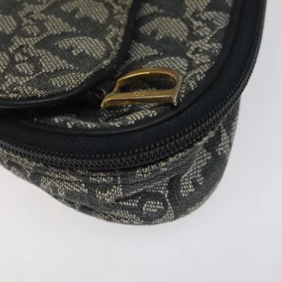 Pre-owned Dior Saddle Navy Canvas Clutch Bag ()