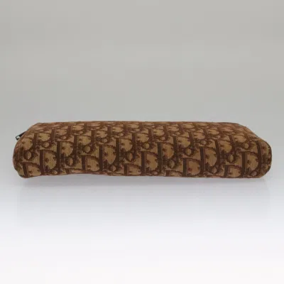 Pre-owned Dior Trotter Brown Canvas Clutch Bag ()