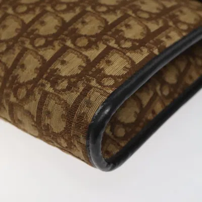 Pre-owned Dior Trotter Brown Canvas Shoulder Bag ()