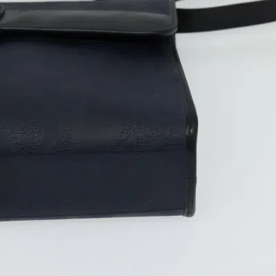 Pre-owned Dior Trotter Navy Canvas Shoulder Bag ()