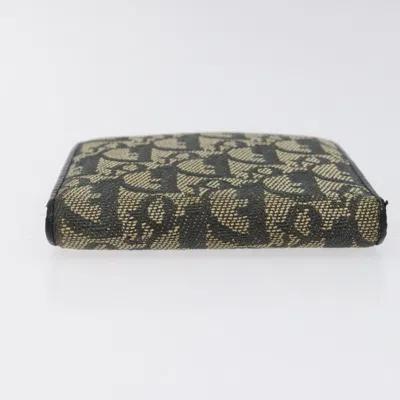 Pre-owned Dior Trotter Navy Canvas Wallet  ()
