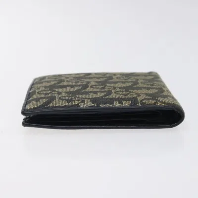 Pre-owned Dior Trotter Navy Canvas Wallet  ()