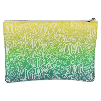 Pre-owned Dior Yellow Nylon Clutch Bag ()