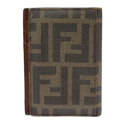 Pre-owned Fendi Black Canvas Wallet  ()