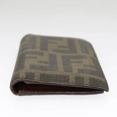 Pre-owned Fendi Black Canvas Wallet  ()