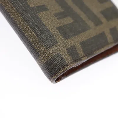 Pre-owned Fendi Black Canvas Wallet  ()