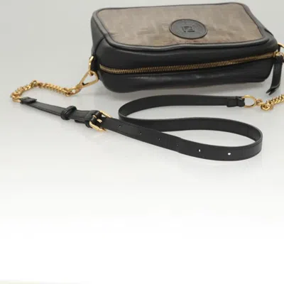 Pre-owned Fendi Camera Case Brown Canvas Shoulder Bag ()