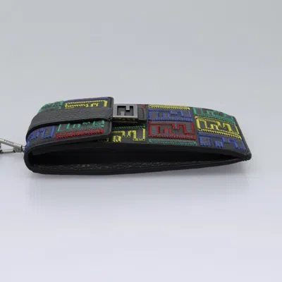 Pre-owned Fendi Zucca Black Canvas Clutch Bag ()