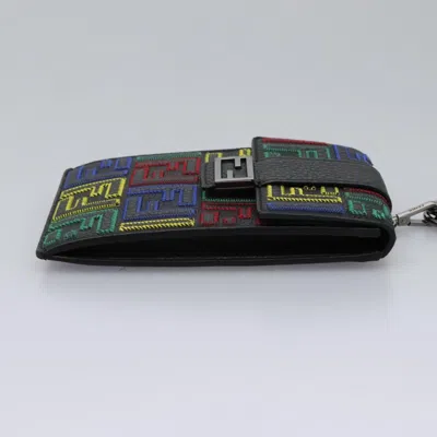 Pre-owned Fendi Zucca Black Canvas Clutch Bag ()