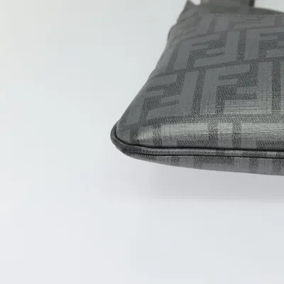 Pre-owned Fendi Zucca Grey Canvas Shoulder Bag ()