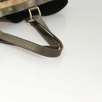 Pre-owned Gucci Abbey Beige Canvas Tote Bag ()