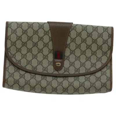 Pre-owned Gucci Beige Canvas Clutch Bag ()