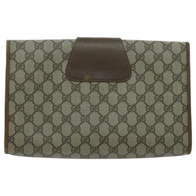 Pre-owned Gucci Beige Canvas Clutch Bag ()