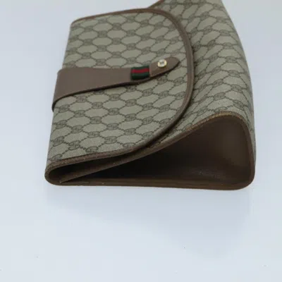 Pre-owned Gucci Beige Canvas Clutch Bag ()
