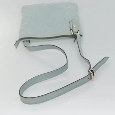 Pre-owned Gucci Blue Canvas Shoulder Bag ()