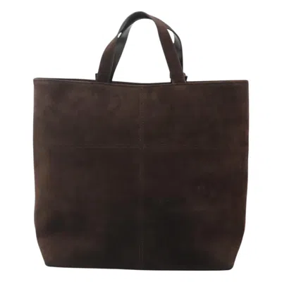 Pre-owned Gucci Brown Suede Tote Bag ()