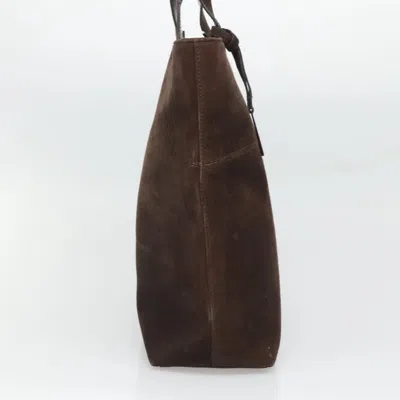 Pre-owned Gucci Brown Suede Tote Bag ()