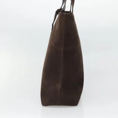 Pre-owned Gucci Brown Suede Tote Bag ()