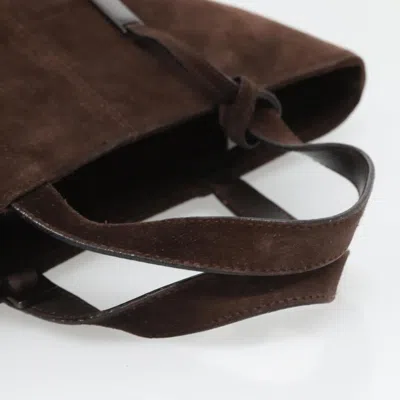 Pre-owned Gucci Brown Suede Tote Bag ()