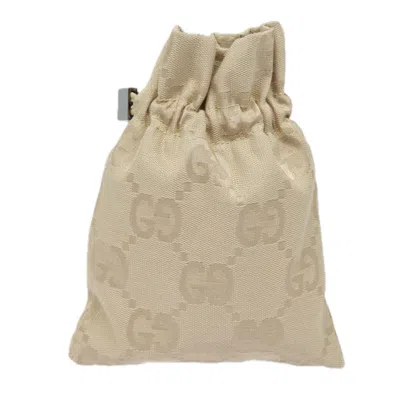 Pre-owned Gucci Gg Canvas Beige Canvas Clutch Bag ()