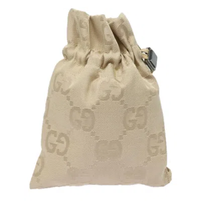 Pre-owned Gucci Gg Canvas Beige Canvas Clutch Bag ()