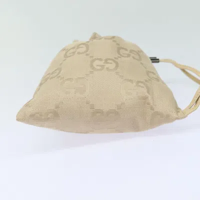 Pre-owned Gucci Gg Canvas Beige Canvas Clutch Bag ()