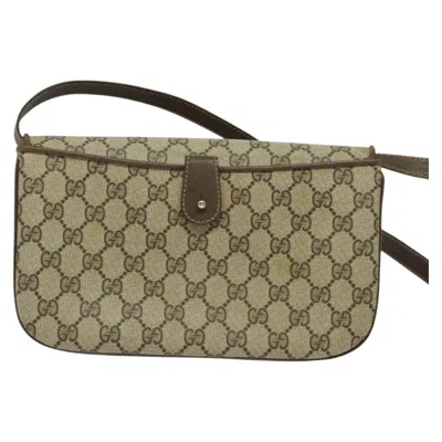 Pre-owned Gucci Gg Canvas Beige Canvas Shoulder Bag ()
