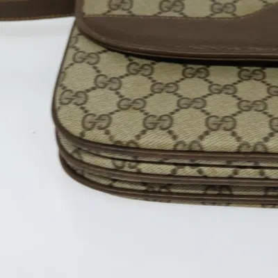 Pre-owned Gucci Gg Canvas Beige Canvas Shoulder Bag ()