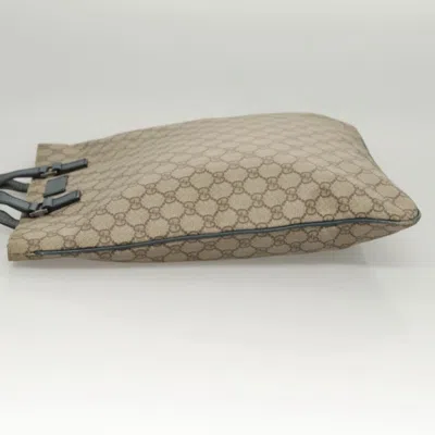 Pre-owned Gucci Gg Supreme Beige Canvas Tote Bag ()