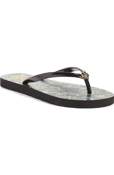 Tory Burch Thin Flip Flop (women) In Avalon/ Avalon/ Black