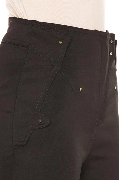 Shop Esteban Cortazar Hem Zippers Pants In Black