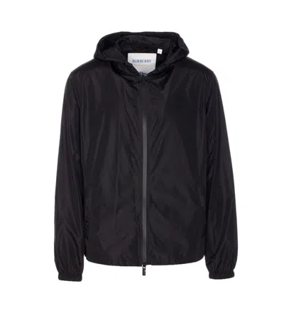 Burberry Black Newport Jackets In Black