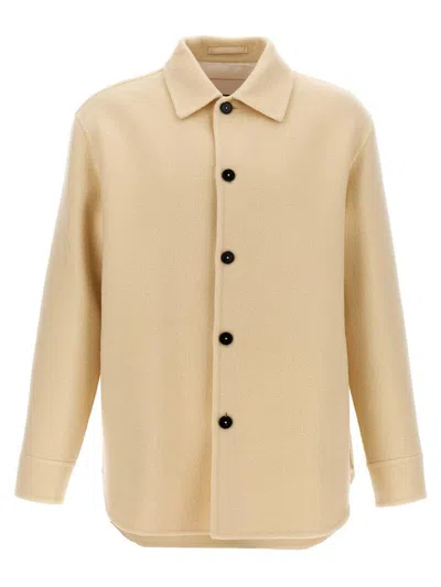 Jil Sander Tailored Wool Coat With Button Closure