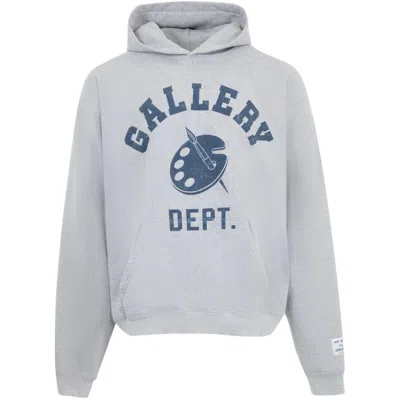 Gallery Dept. Hooded Grey Sweatshirt With Bold Graphic Print