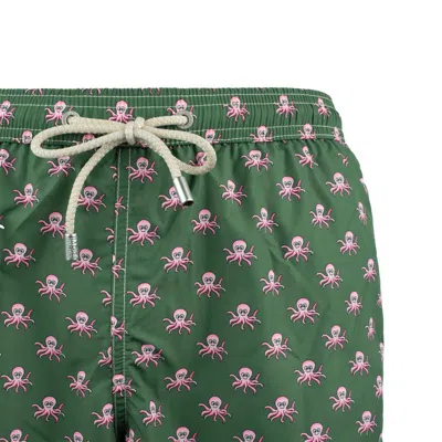 Mc2 Saint Barth Lighting Swimsuit In Lightweight Fabric With All Over Micro Patterned Octopuses