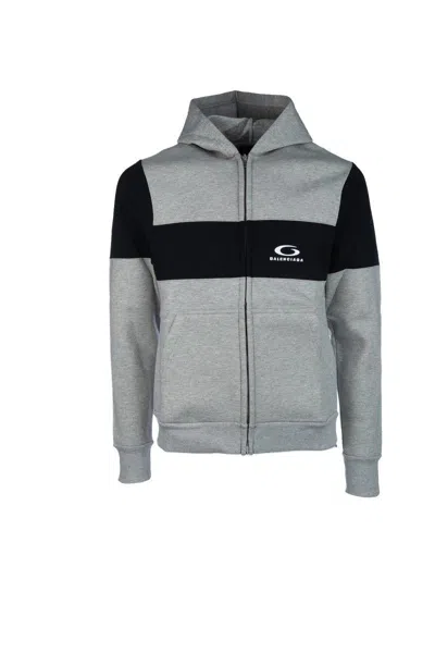 Balenciaga Melange Grey Cotton Sweatshirt