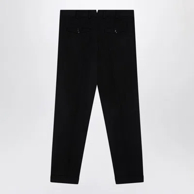 Pt Torino Tailored Black Trousers With Classic Pleat