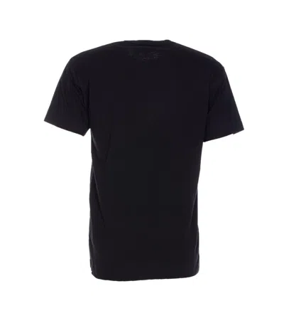 Comme Des Garçons Play Graphic Print Crewneck Short Sleeves T-shirt In Black