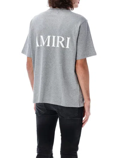 Amiri Heathered Grey Ma Core Logo T-shirt
