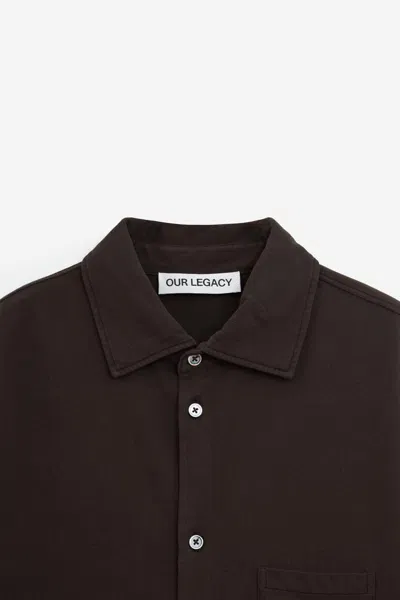 Our Legacy Black Boucle Box Shirt