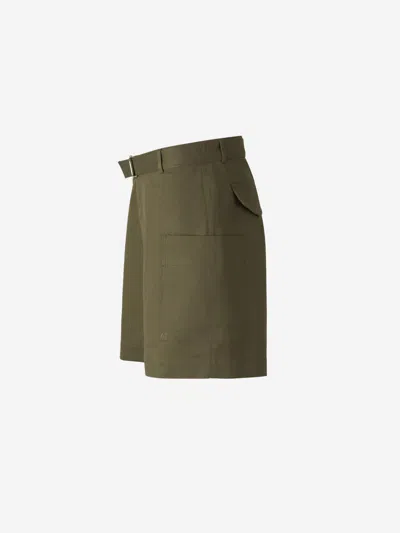 Officine Generale Daryl Belted Bermuda Shorts