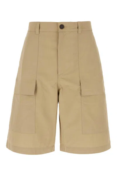 Studio Nicholson Bermuda Shorts In Cotton Blend