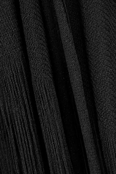 Sundek Fringe Crochet Mini Robe In Black